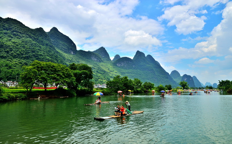遇龙河漂流